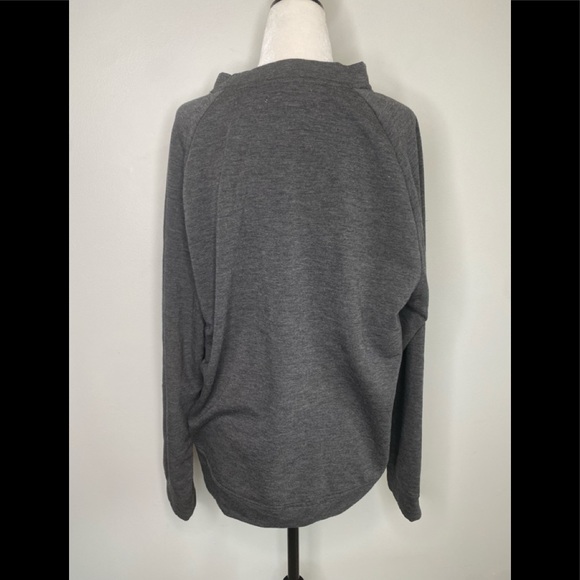Rae Dunn “Touch Down” Women’s Grey Sweater Large - Picture 6 of 7
